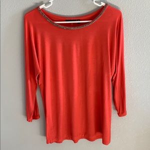 Apt 9 Coral Blouse Size M